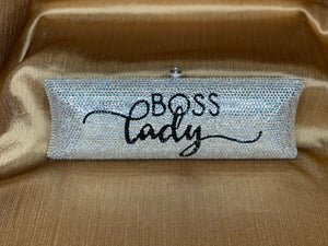 “BOSS LADY” CLUTCH SILVER/BLACK