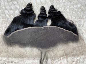 13x4 Lace Frontal #1B Loose Wave